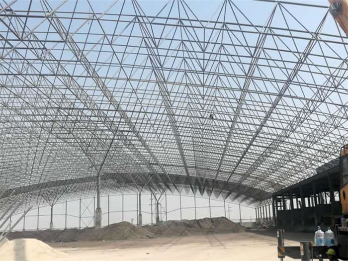 唐山钢厂料仓网架工程